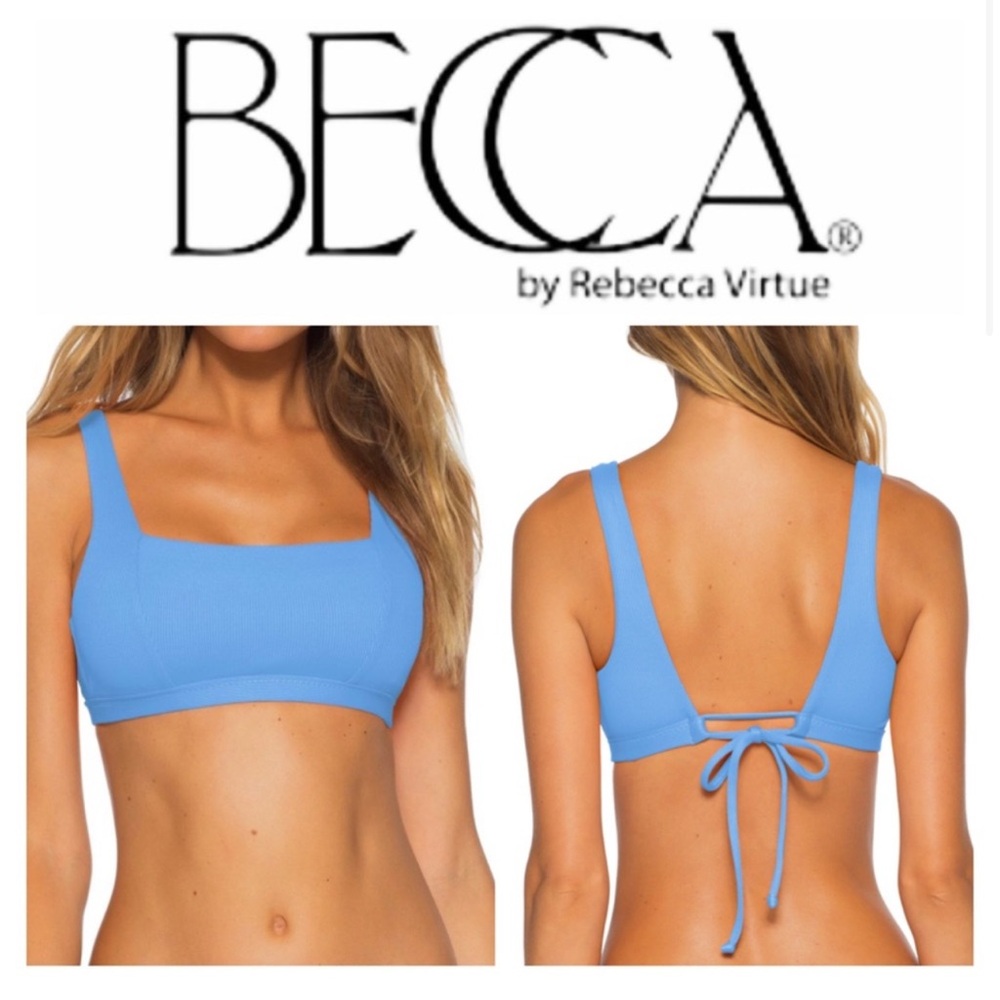 BECCA by Rebecca Virtue Blue Bikini